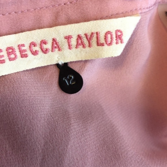 Rebecca Taylor Pink Silk Sleeveless Blouse 12 - Picture 7 of 9